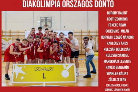 Országos Diákolimpia döntőjében újra bajnok a pécsi Cserepka Iskola IV. korcsoportos fiú csapata