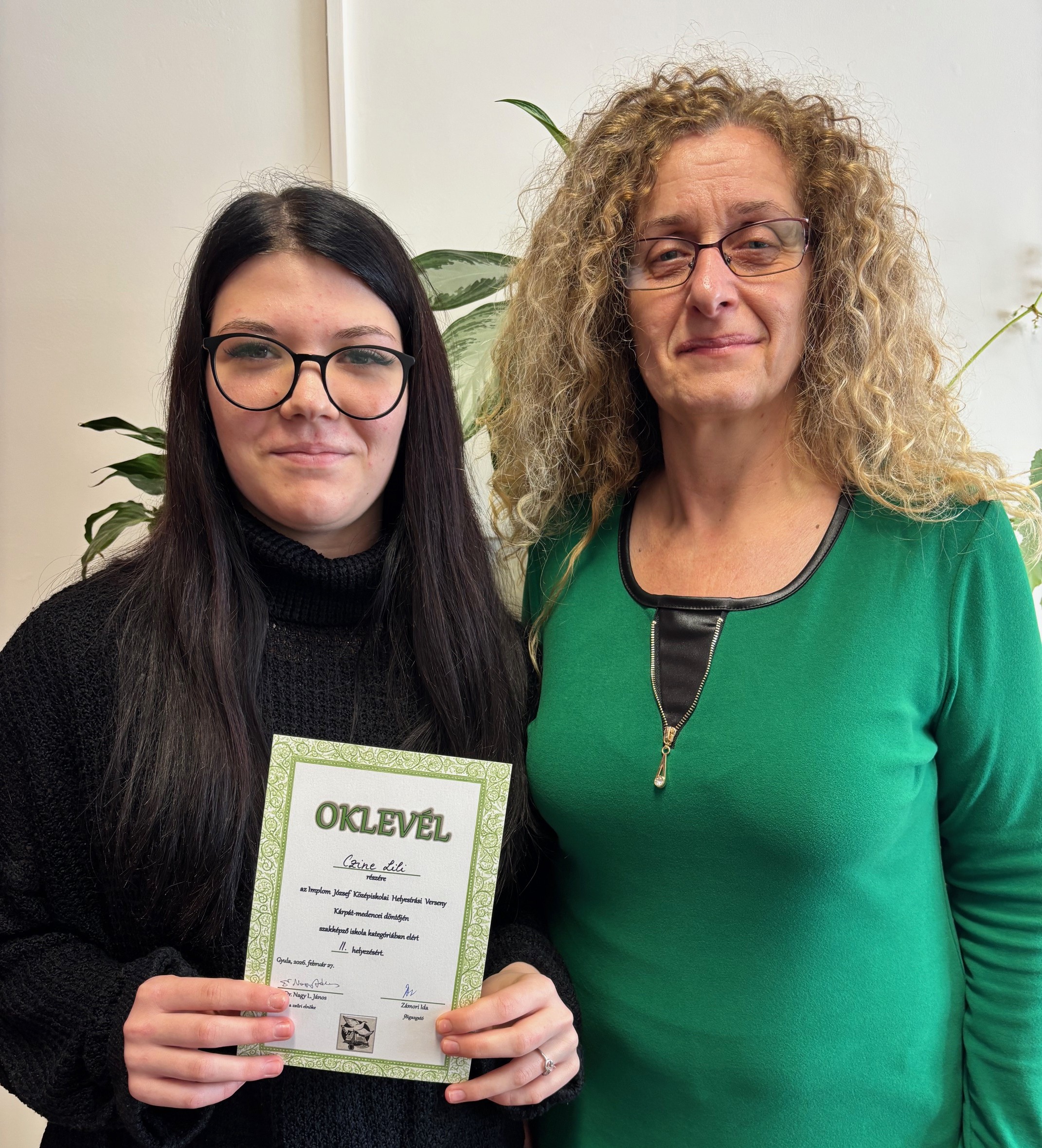 Lónyays diák az országos döntő II. helyezettje